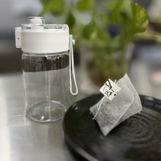 Tea on the Go: 350ml Leak-Proof Water Bottle + Jasmine Cold Brew Tea Bag 3g